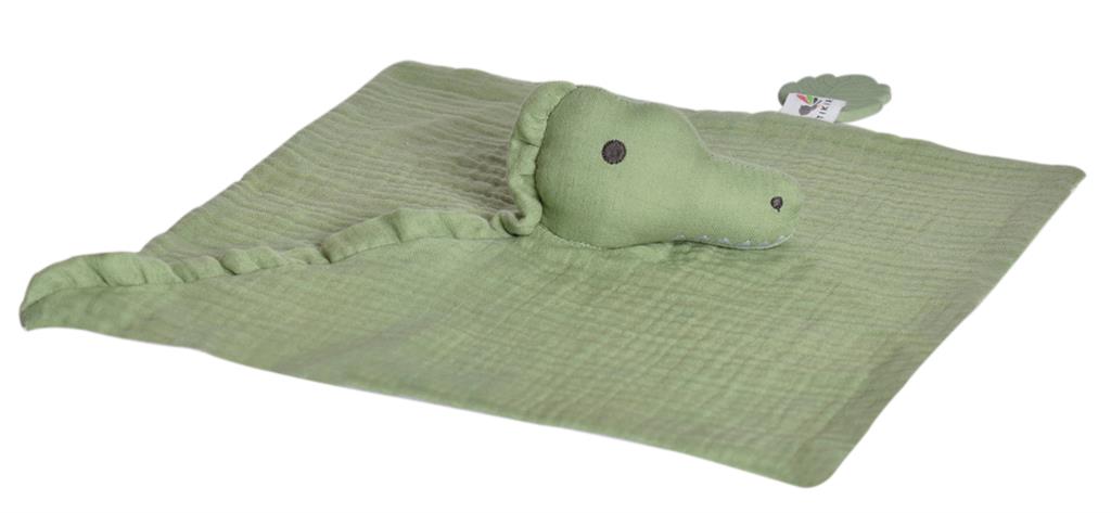 Doudou Crocodile avec Support de Dentition