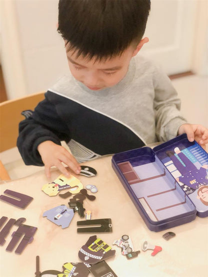 Magnetic Puzzle Box - Police Officer
