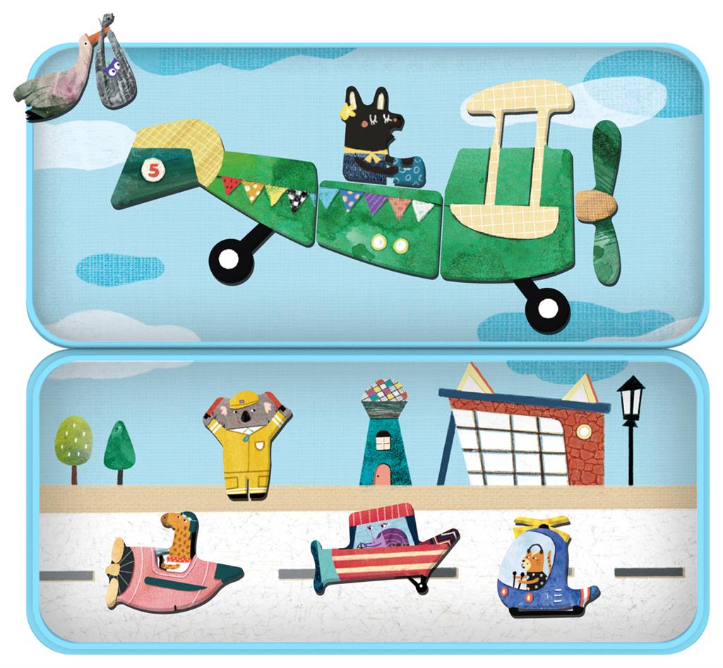 Boîte De Puzzle Magnétique - Avions