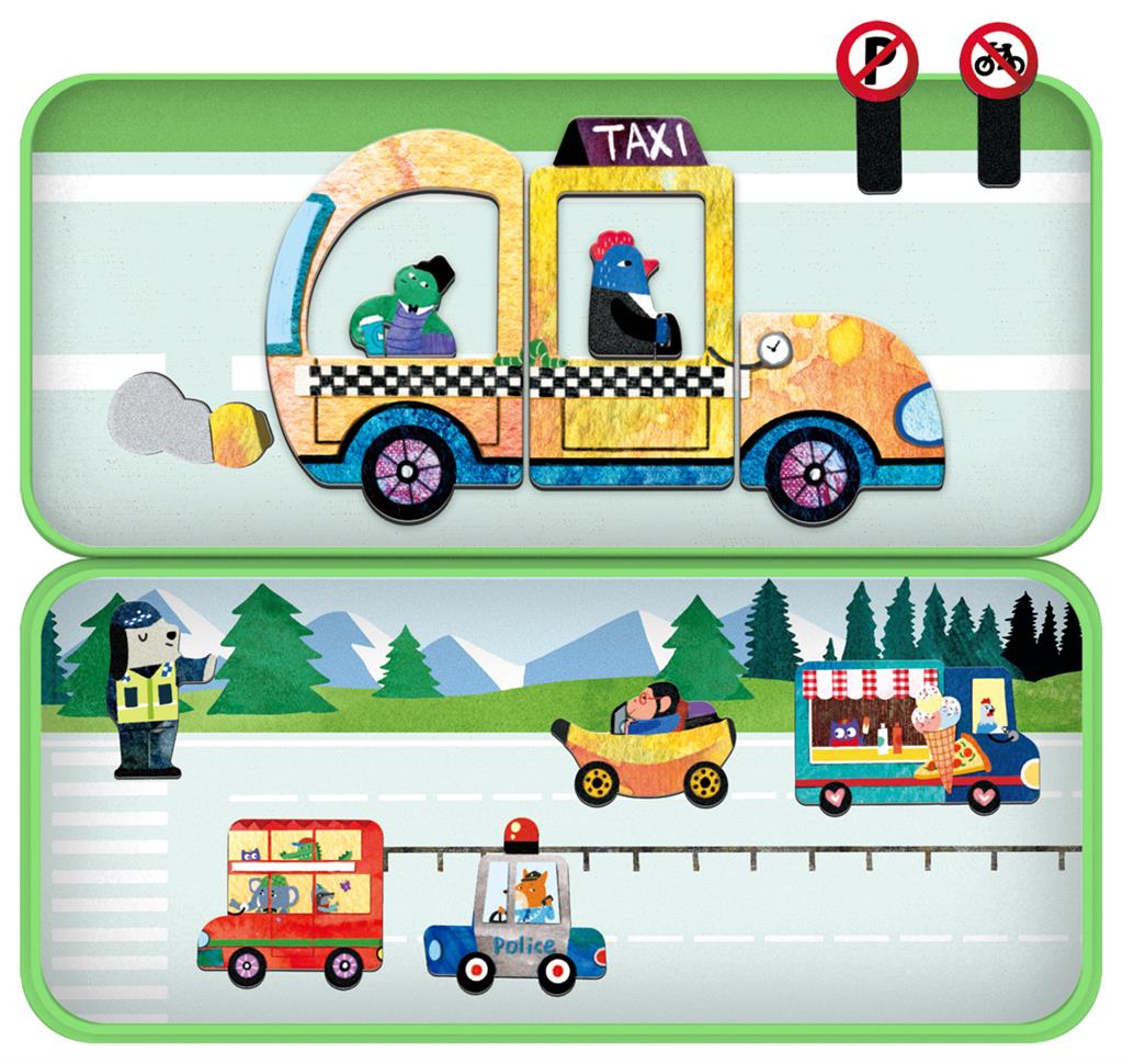 Boîte De Puzzle Magnétique - Véhicules