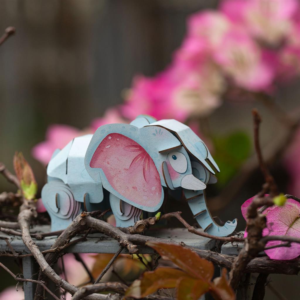 Puzzle 3D Construction - Eléphant D'Afrique