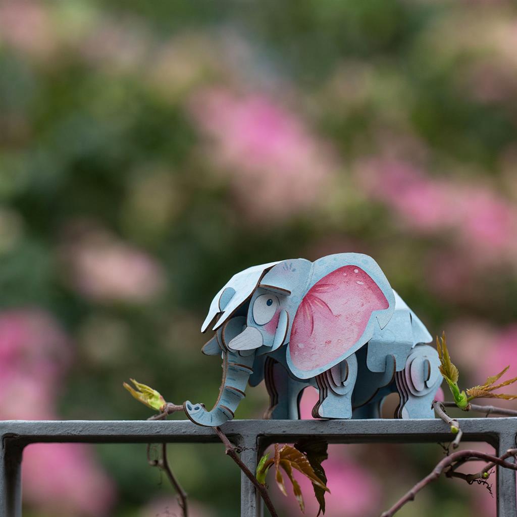 Puzzle 3D Construction - Eléphant D'Afrique