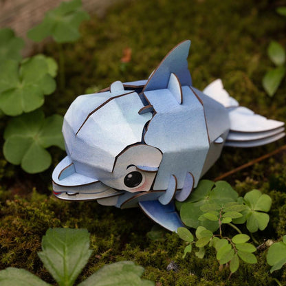 3D Construction Puzzle - Dolphin