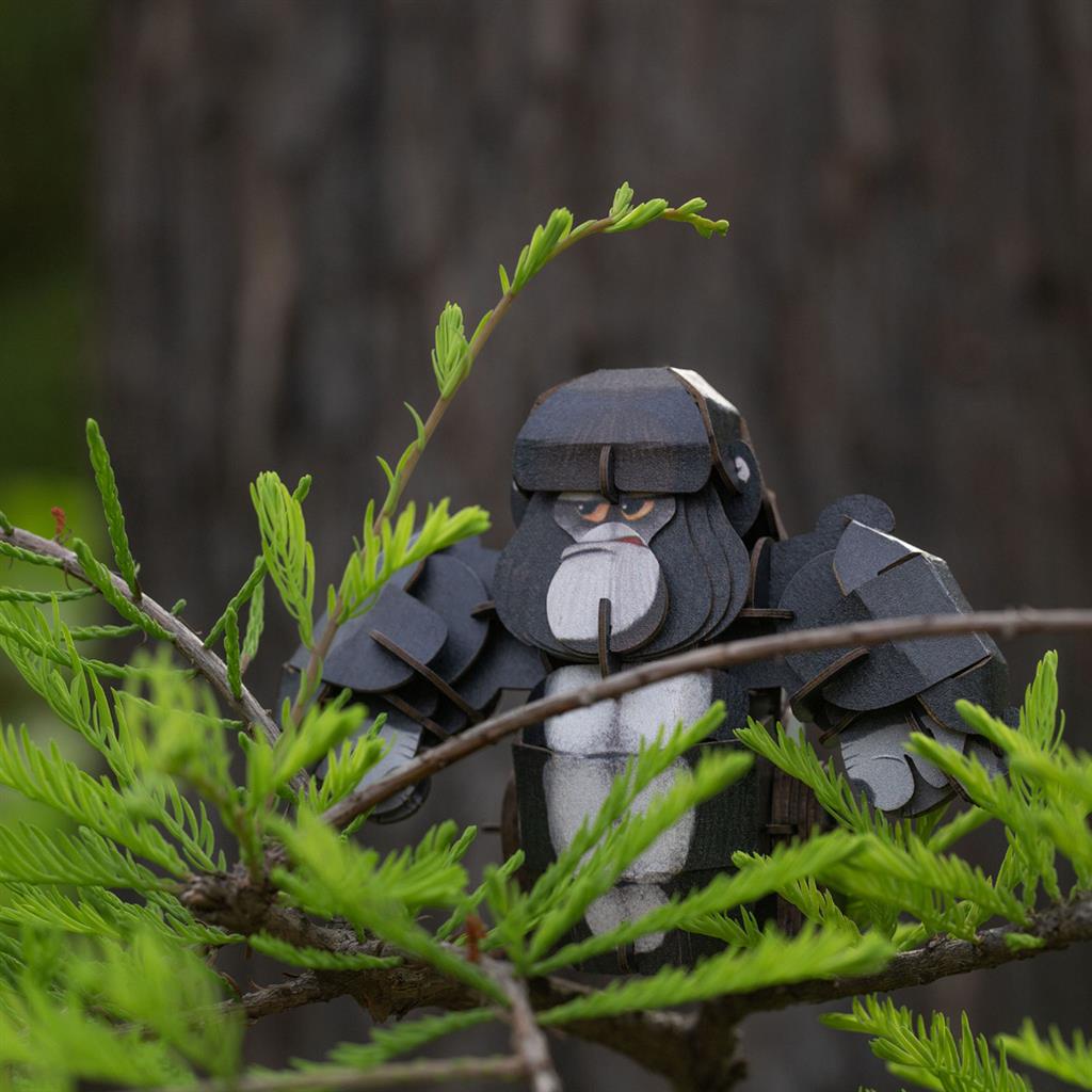 3D Construction Puzzle - Gorilla