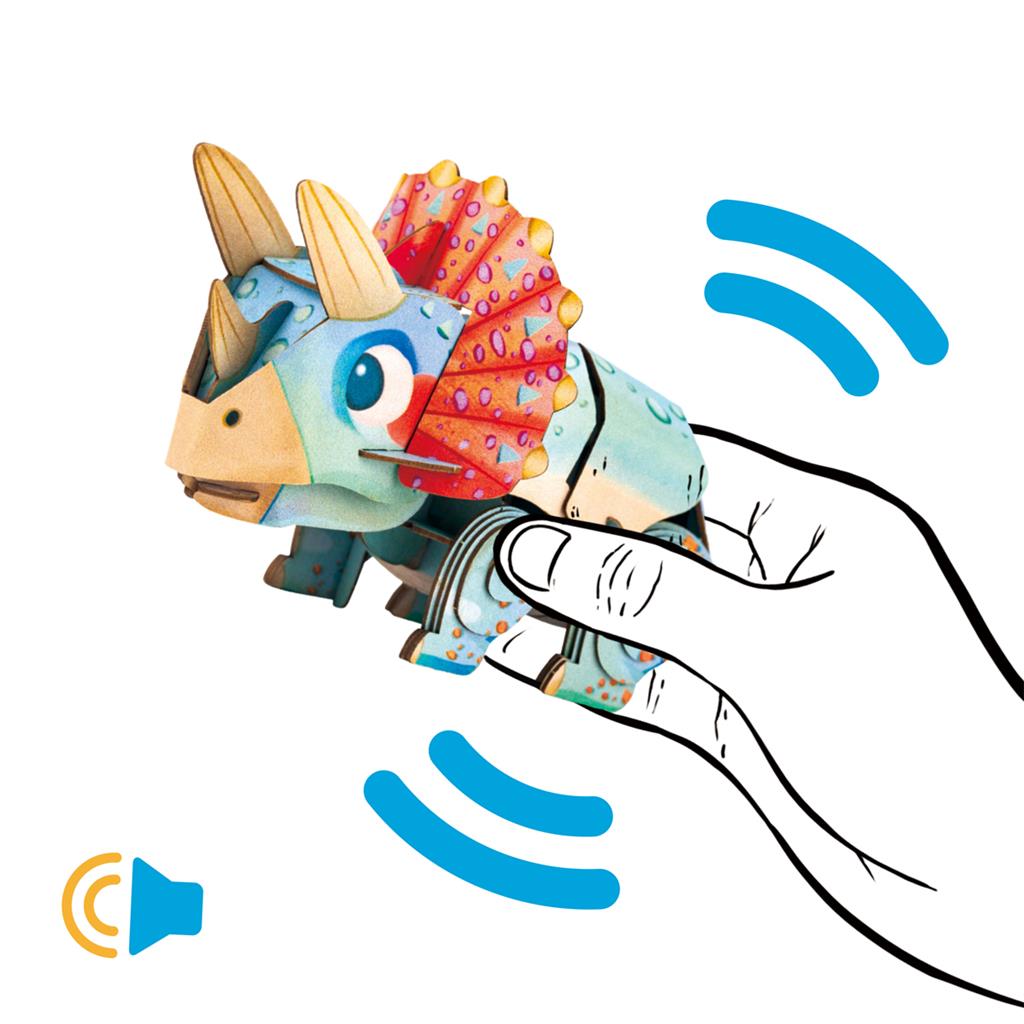 3D Puzzle Construction - Triceratops