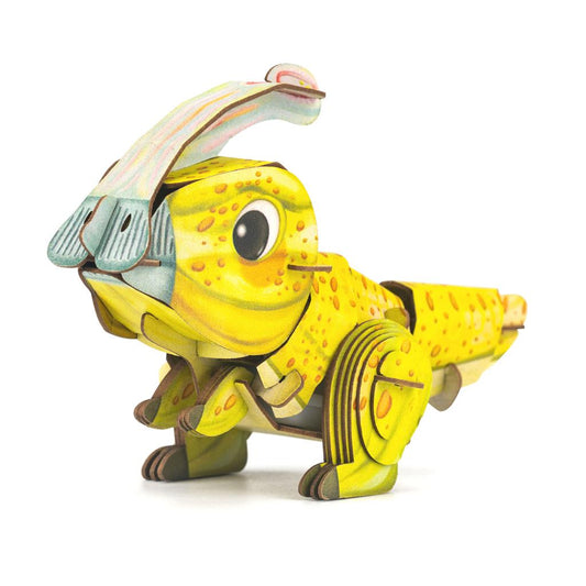 Puzzle 3D Construction - Parasaurolophus