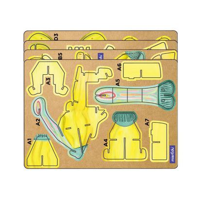 3D Puzzle Konstruktion - Parasaurolophus