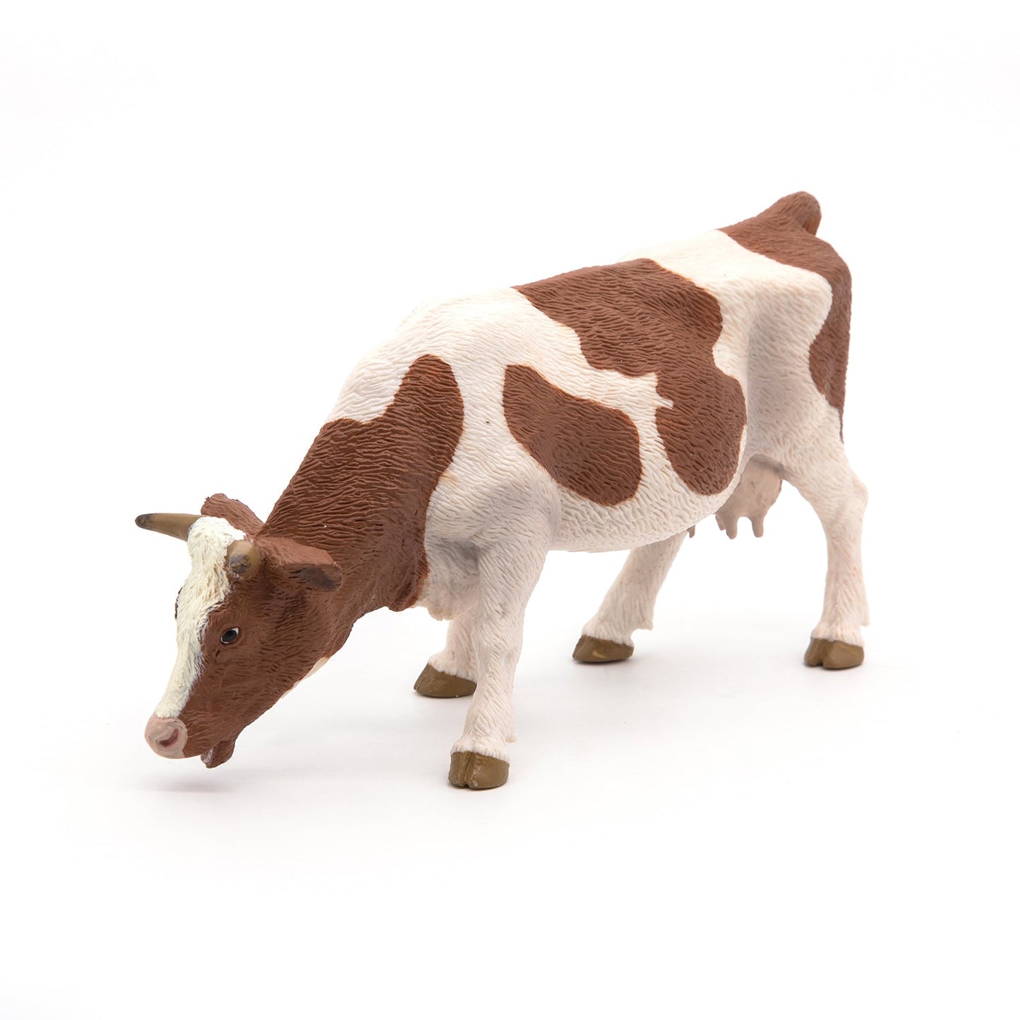 Figurine Vache simmental broutant