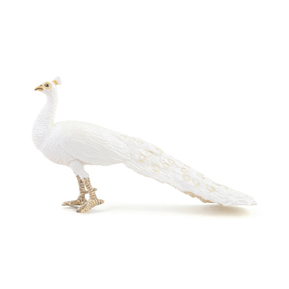 Figurine Paon blanc Papo - animal de la ferme