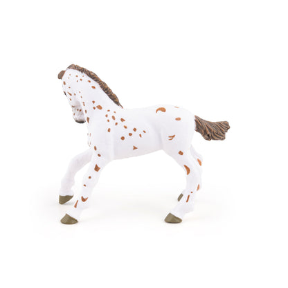 Figurine Poulain appaloosa brun Papo - cheval