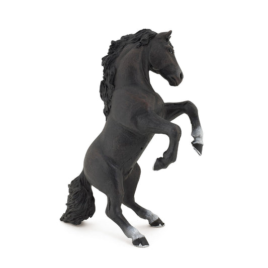 Figurine Cheval cabré noir
