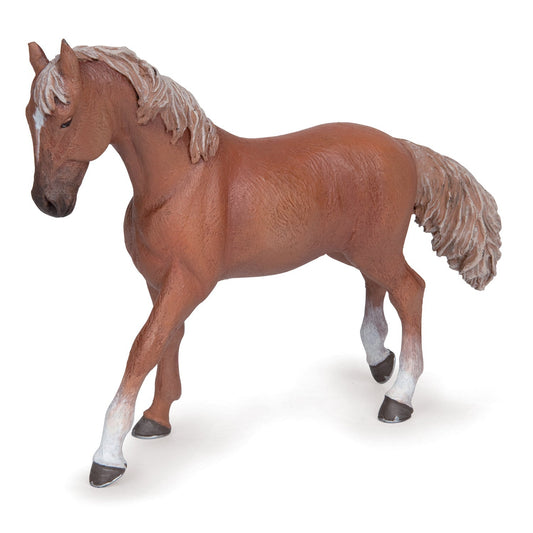 Figurine Jument pur-sang anglaise alezan