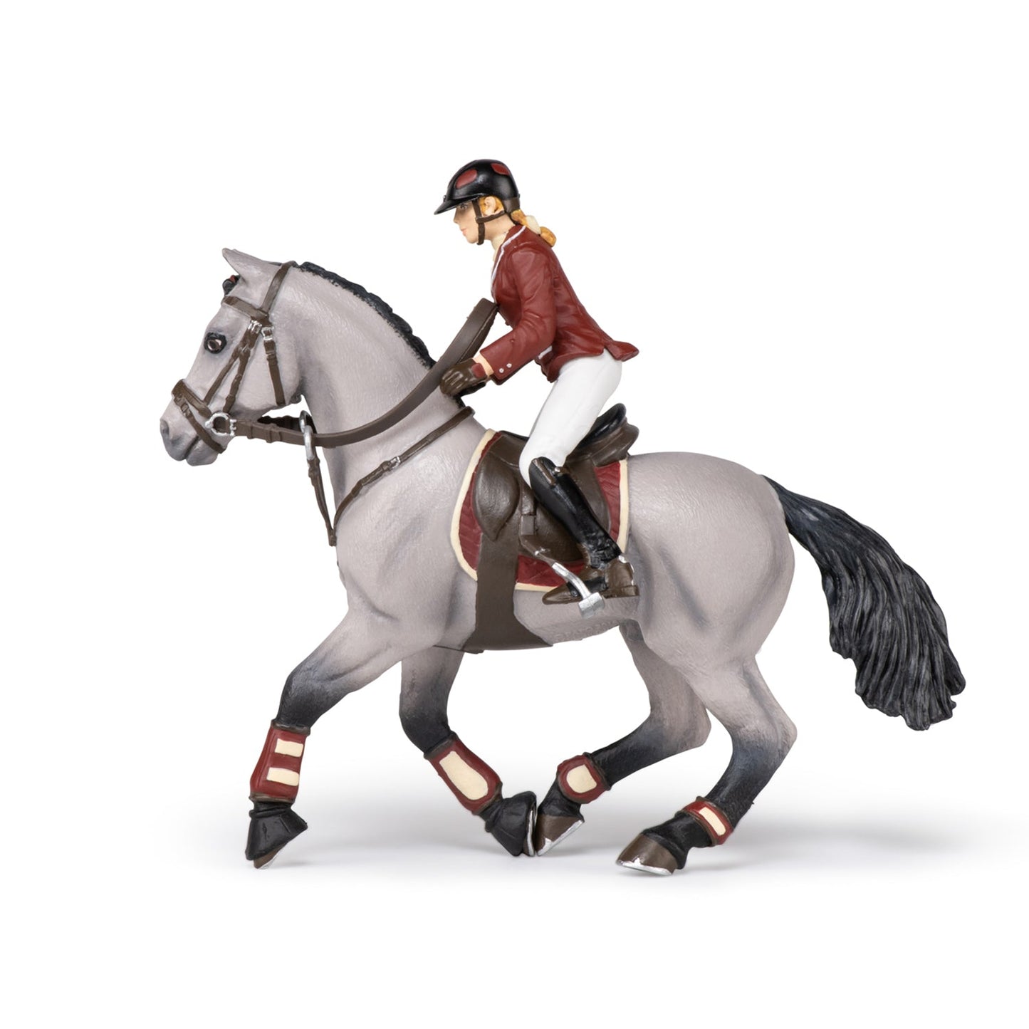 Figurine Cheval de concours et sa cavalière