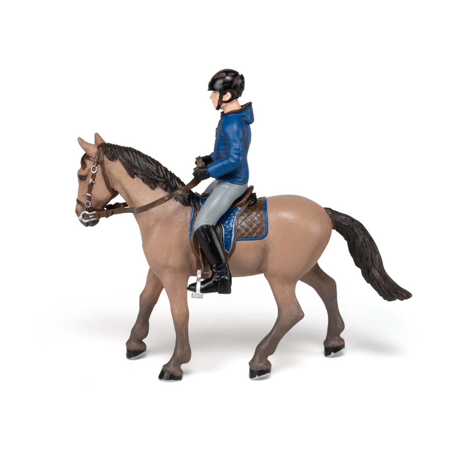 Figurine Cheval de promenade et son cavalier
