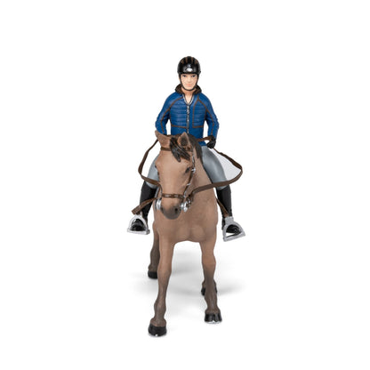 Figurine Cheval de promenade et son cavalier