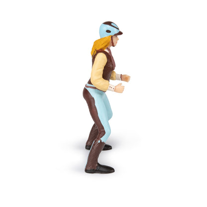 Figurine Cavalière fashion bleue Papo - cheval