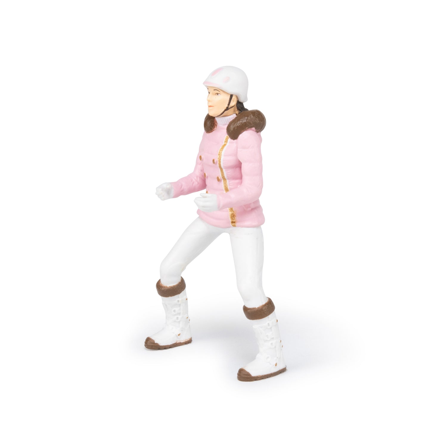 Figurine Cavalière fashion hiver Papo - cheval