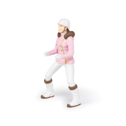 Figurine Cavalière fashion hiver Papo - cheval