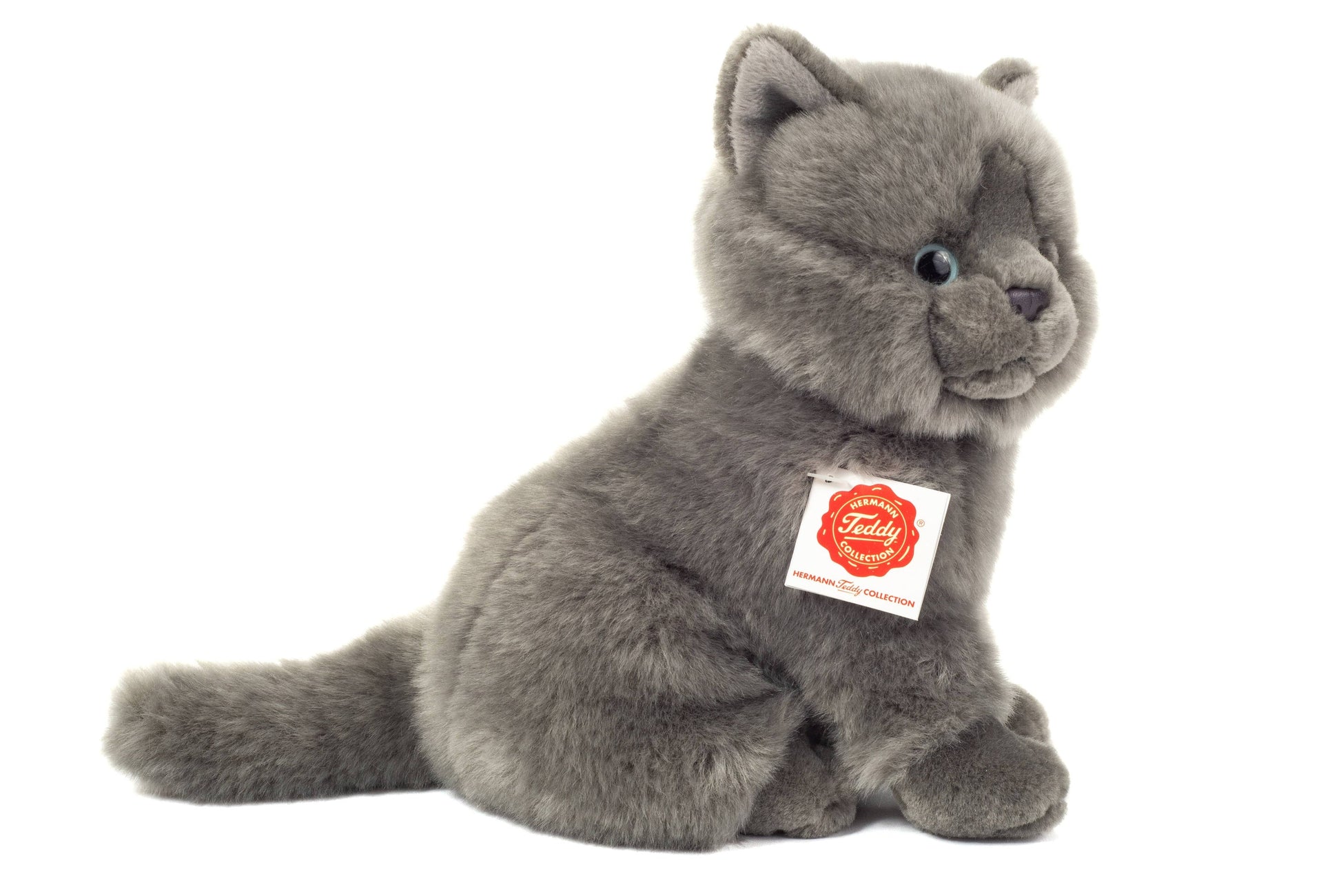 Peluche Chaton Chartreux Assis - Teddy Hermann