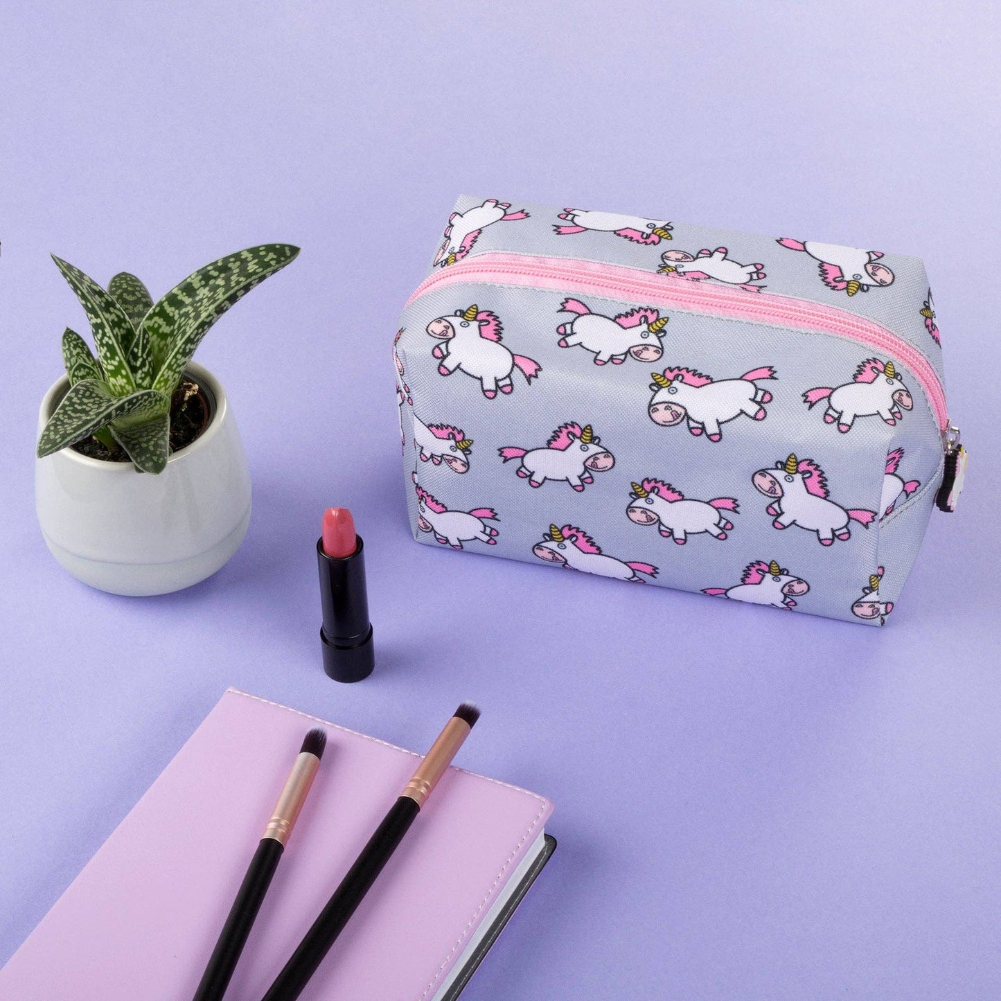 Trousse scolaire ou de maquillage Chubby licorne
