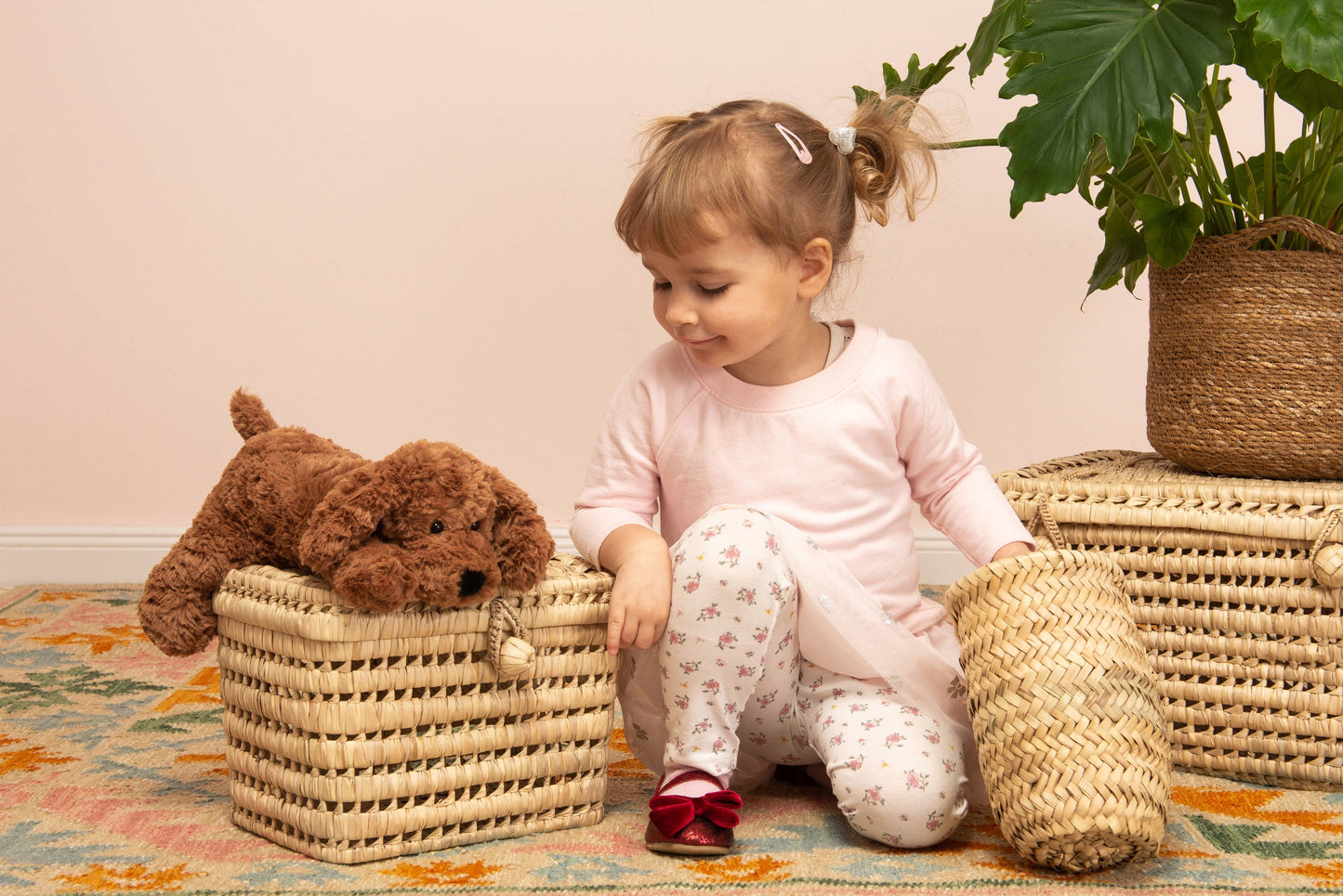 Peluche Chien Marron – 28 cm - Teddy Hermann