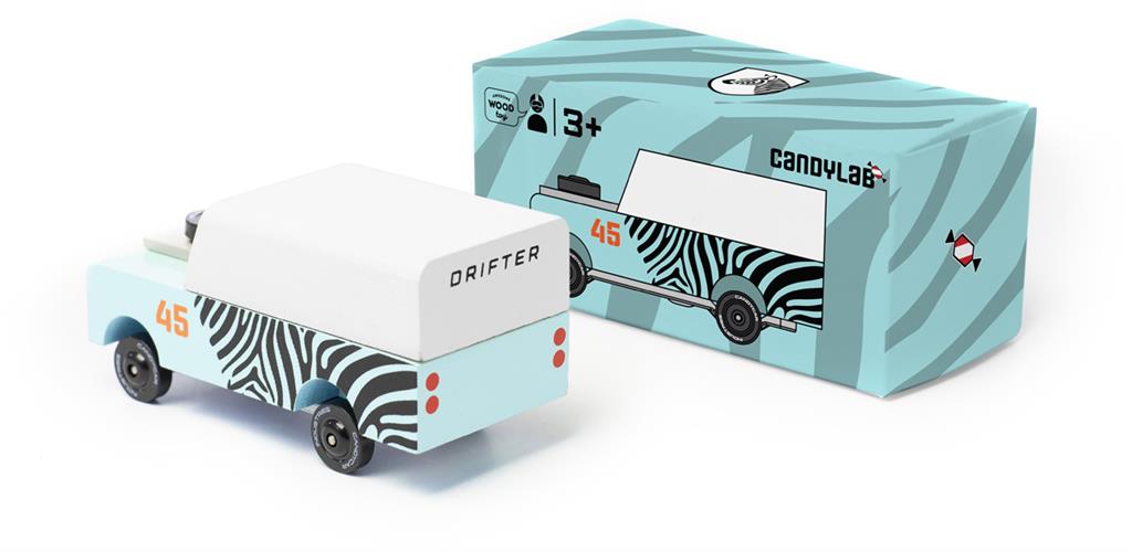 Voiture en Bois Candycar World - Mini Zebra Drifter