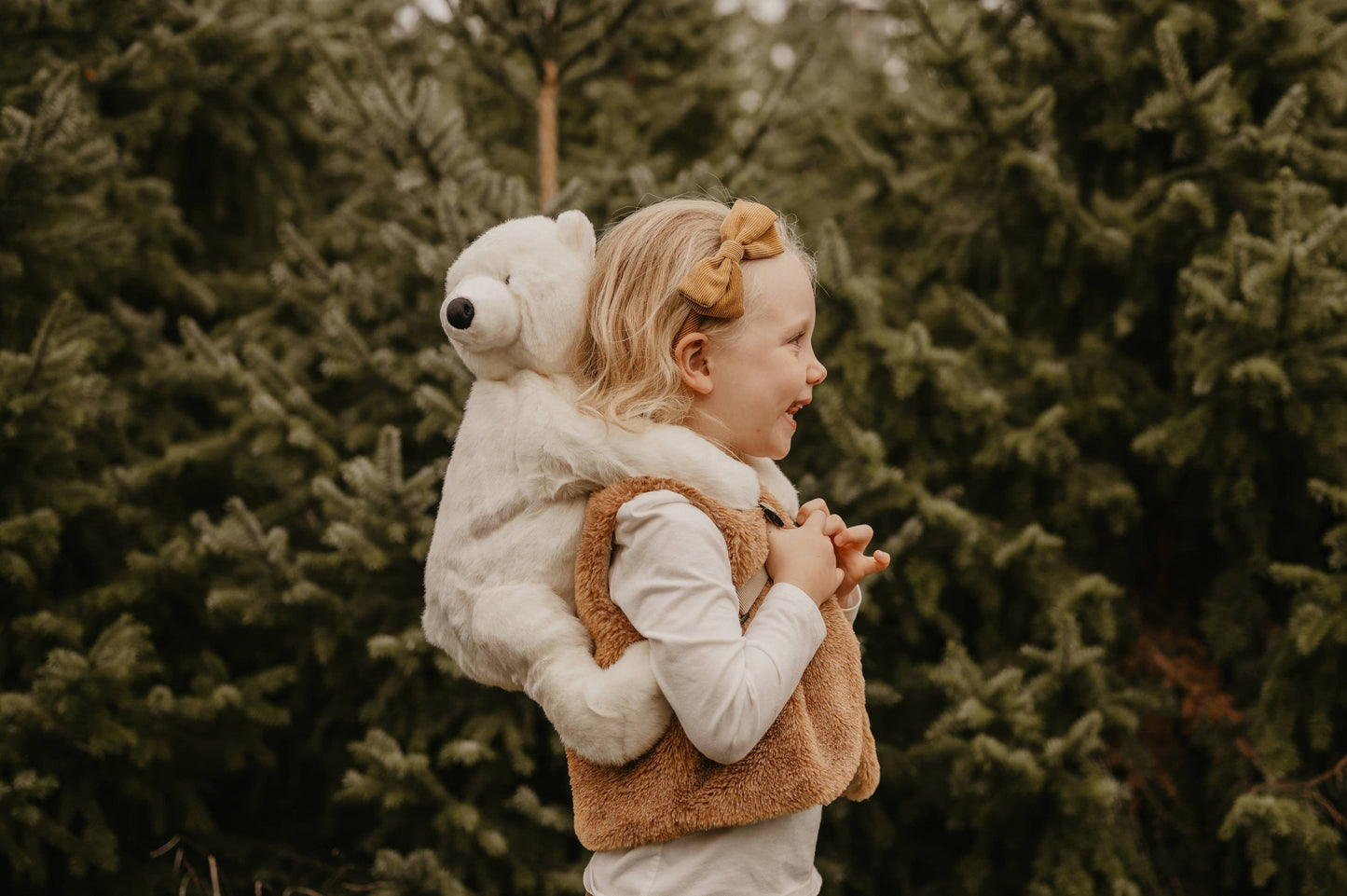 Children's Plush Polar Bear Backpack