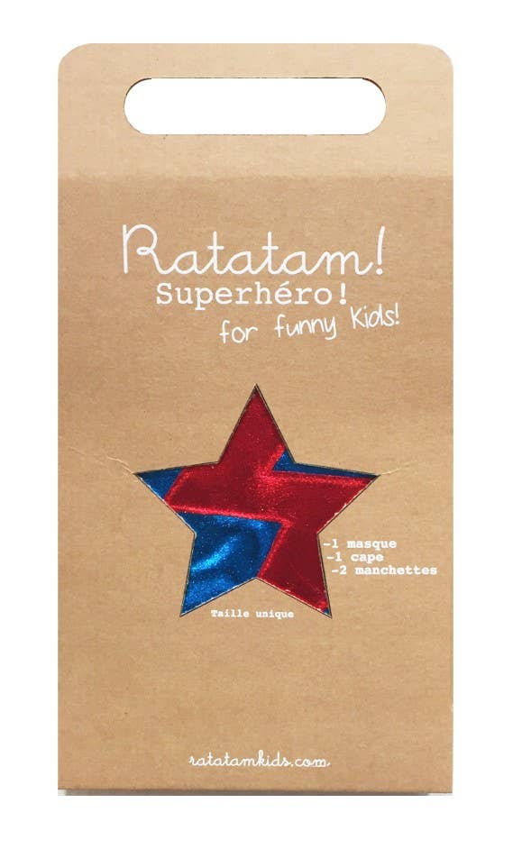 Blaues Superhelden-Kostümset