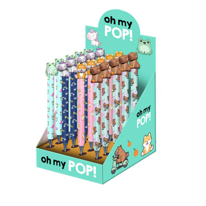 Display 24 Erasable Gel Pens Oh My Pop! "Mixed"