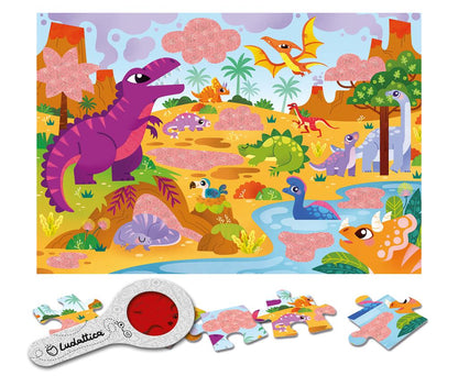 Geheimes Puzzle - Dinosaurier 