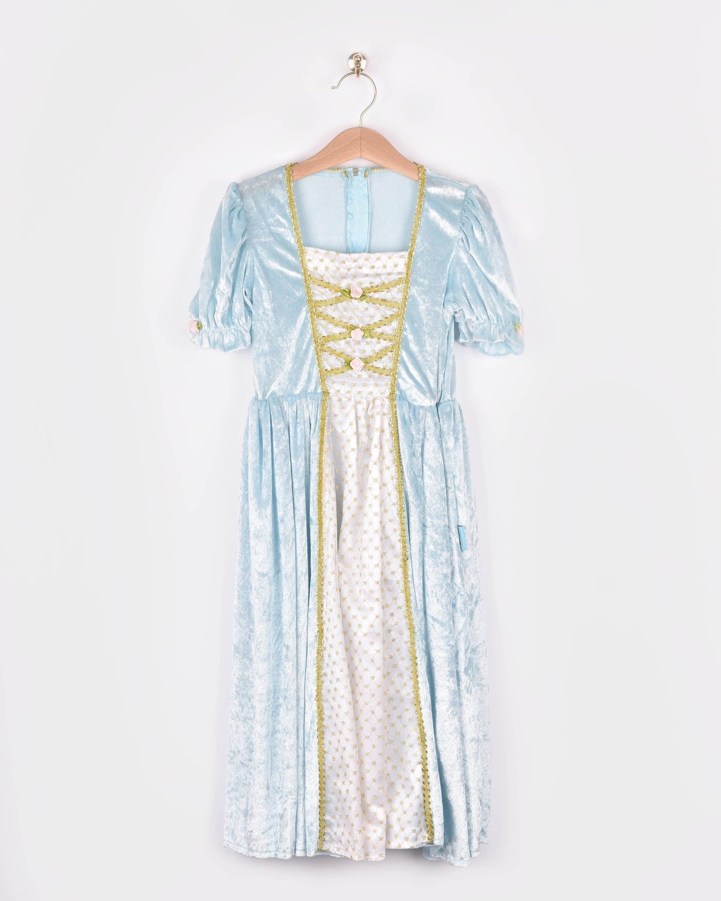 Light blue velvet princess dress size 122-128 cm 6-8 years