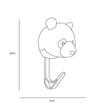 Panda Plush Coat Hook