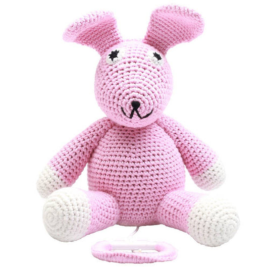 Music box - Light pink rabbit