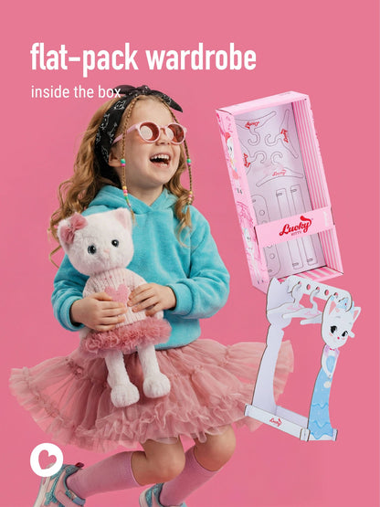 Peluche, Lucky Kitty, Lucky Sophie : Charme tendre 38 cm, 3 ans et +