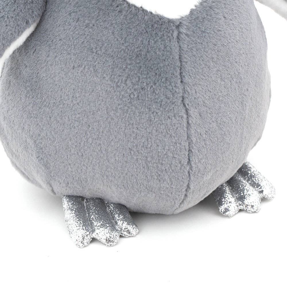 Fluffy, der graue Pinguin – Plüschtier – 22 cm – Geeignet ab 0 Monaten