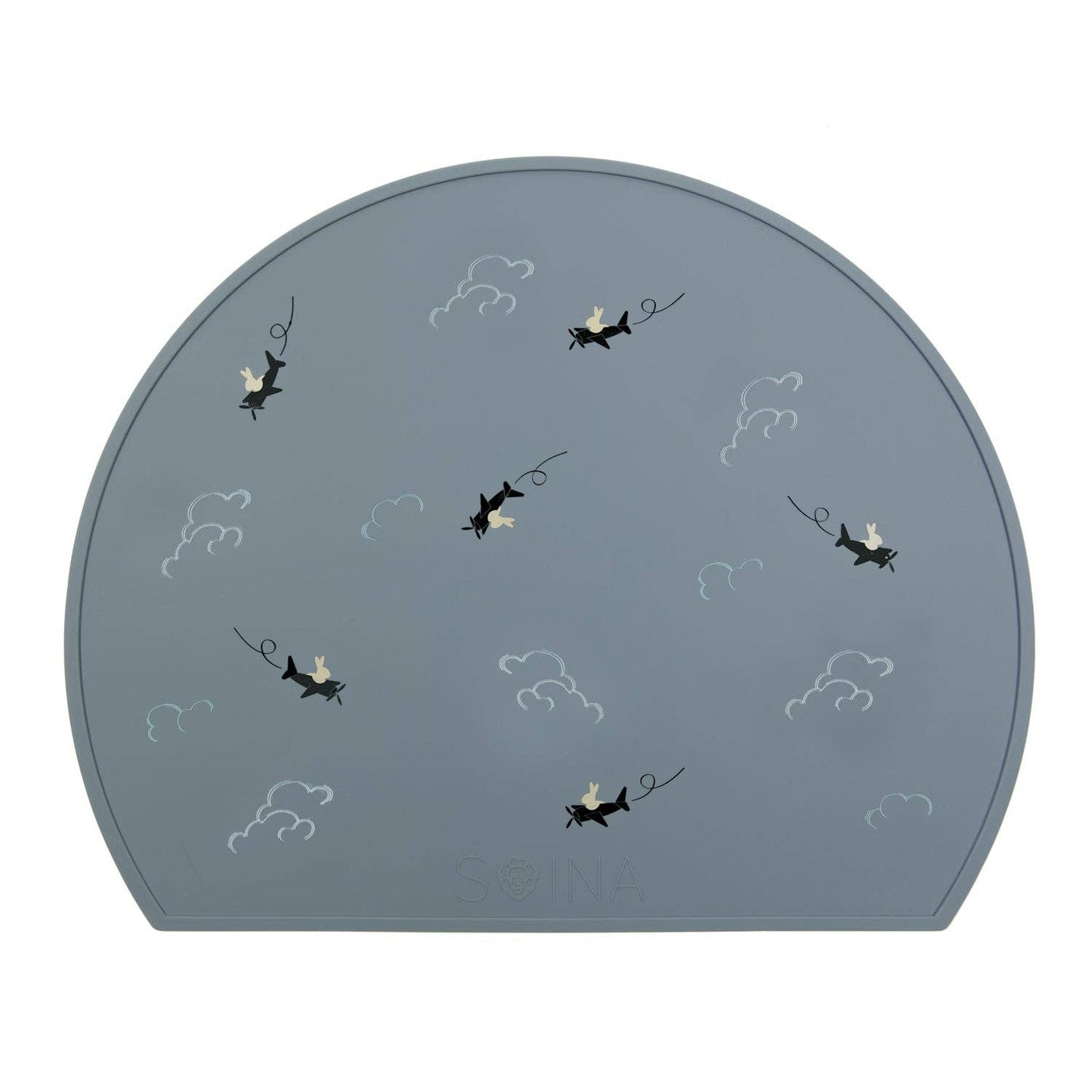 Aviator silicone placemat - Pearl grey