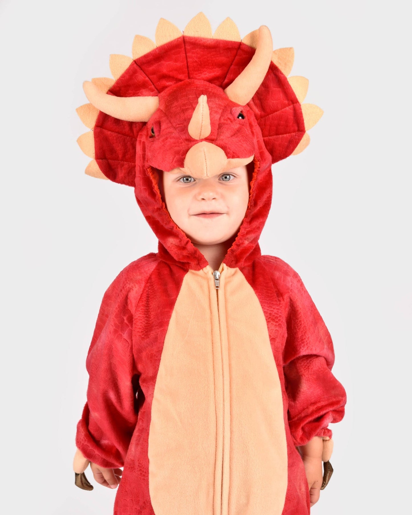Dinosaurier Triceratops Kostüm für Kinder 4-6 Jahre (110-116 cm)