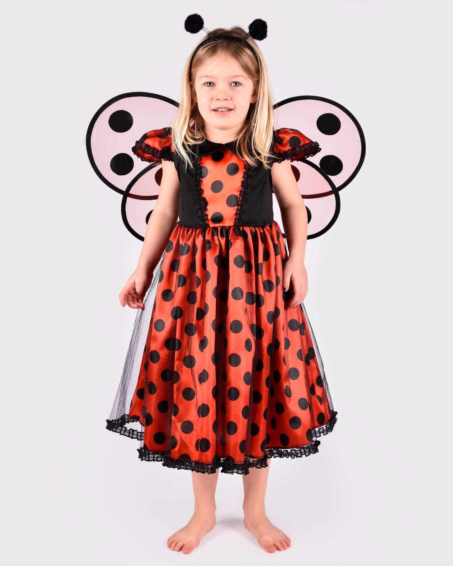 Robe coccinelle avec accessoires pour 2-4 ans (taille 98-104 cm)