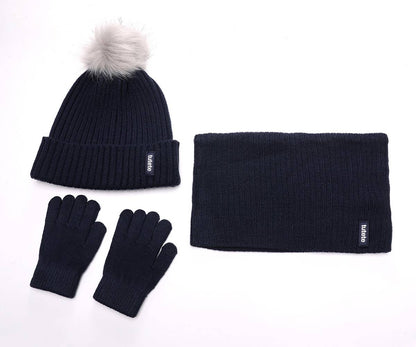 Marineblaues Winterset - Zauberwald