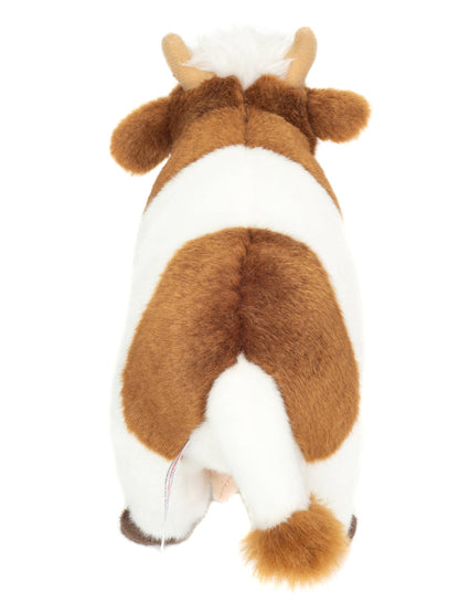 Peluche Vache Marron et Blanche – 23 cm - Teddy Hermann