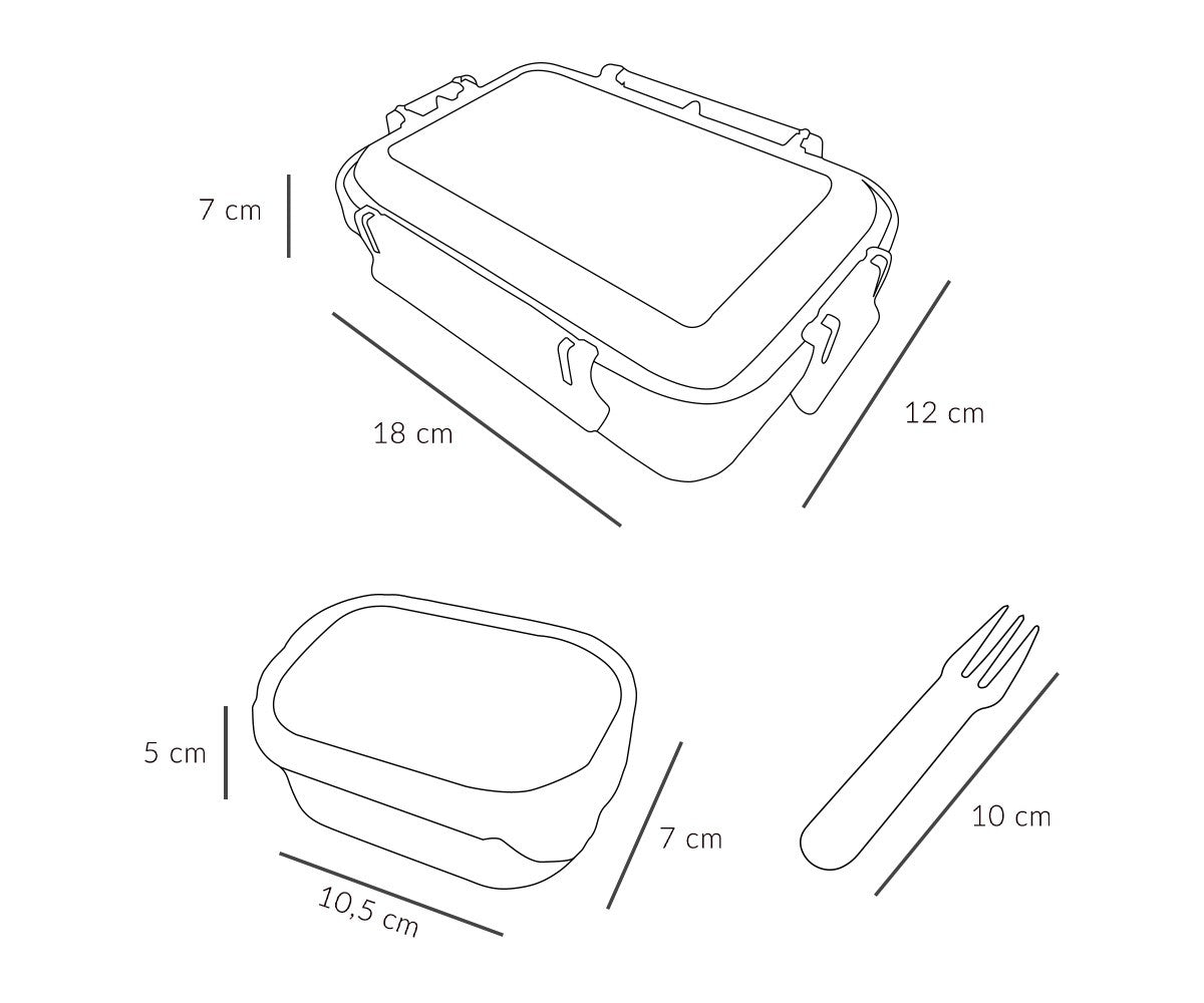 Boîte à Déjeuner Bento Les Trois Petits Cochons