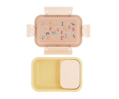 Lustige Bento-Lunchbox mit Alphabet-Buchstaben