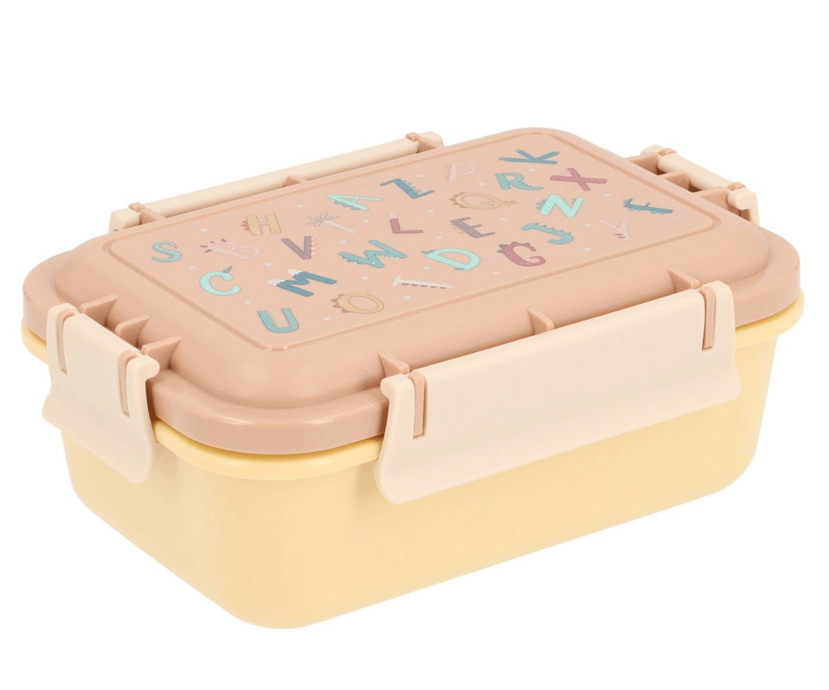 Lustige Bento-Lunchbox mit Alphabet-Buchstaben