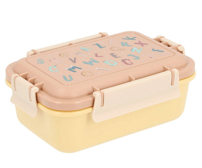 Lustige Bento-Lunchbox mit Alphabet-Buchstaben