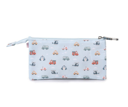 Federmäppchen mit 3 Fächern im Auto-Design