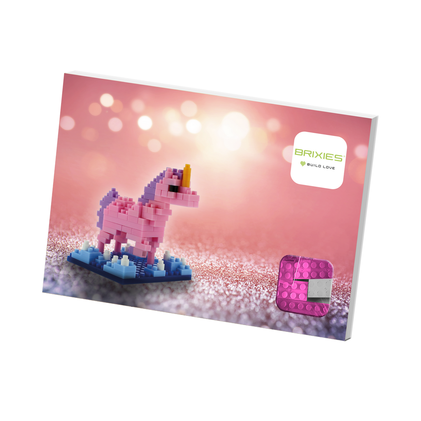 BRIXIES Unicorn postcard