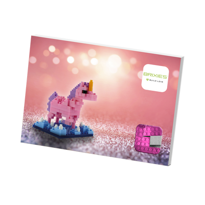 BRIXIES Unicorn postcard