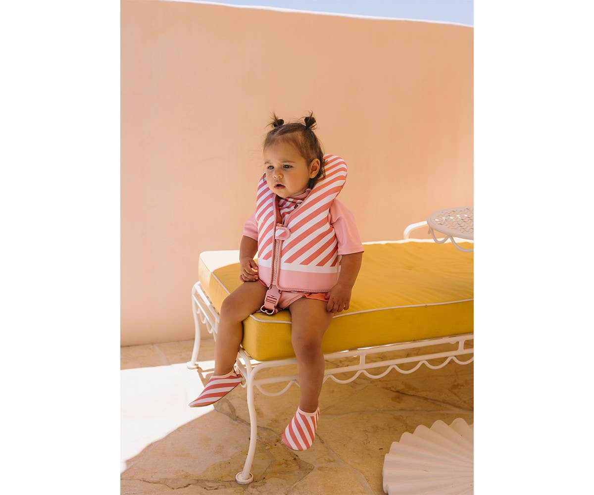 Stripes Bloom Learn-to-Swim Vest &#
