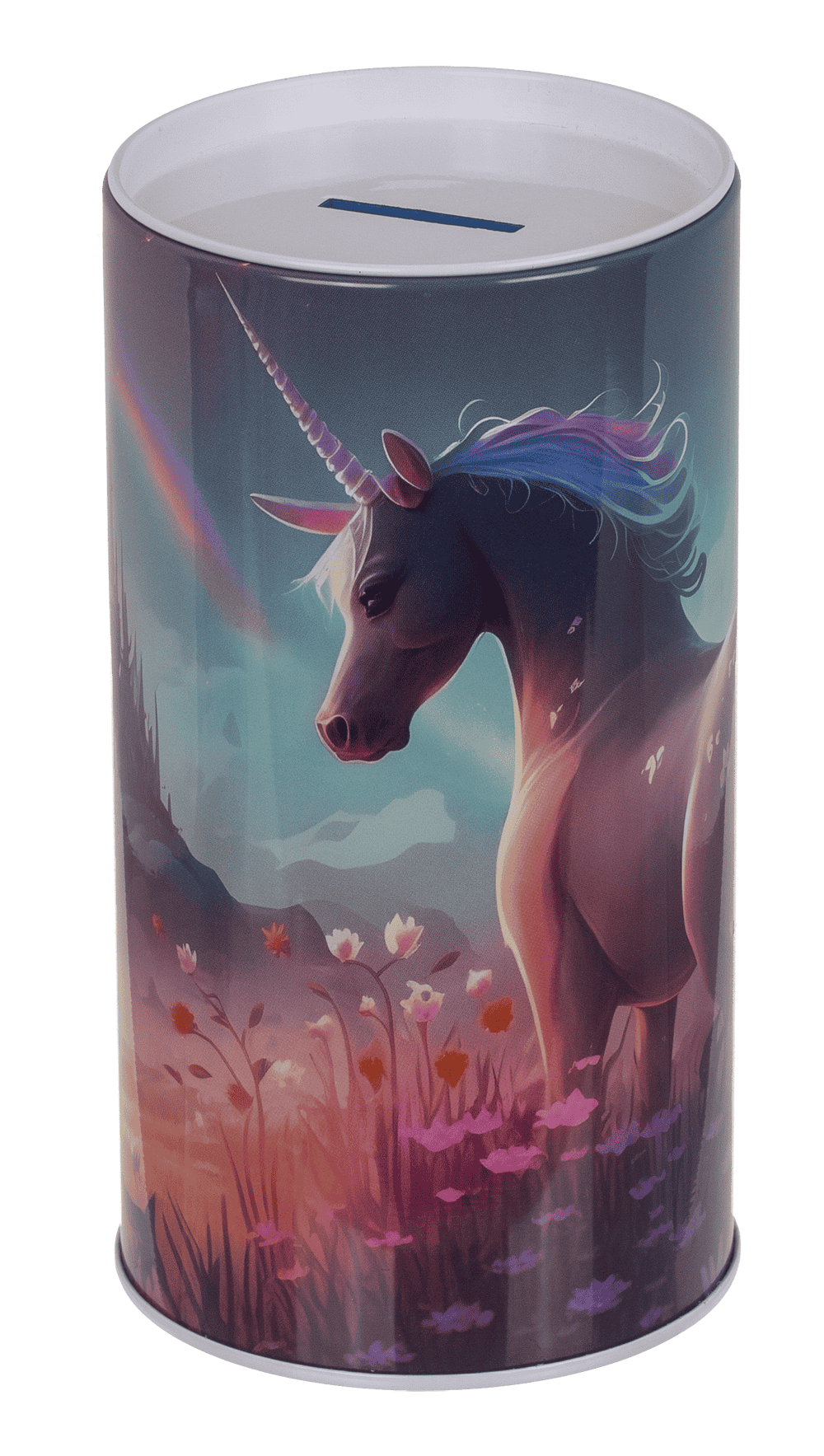 Argent bank avec son – licorne en métal – vue 2