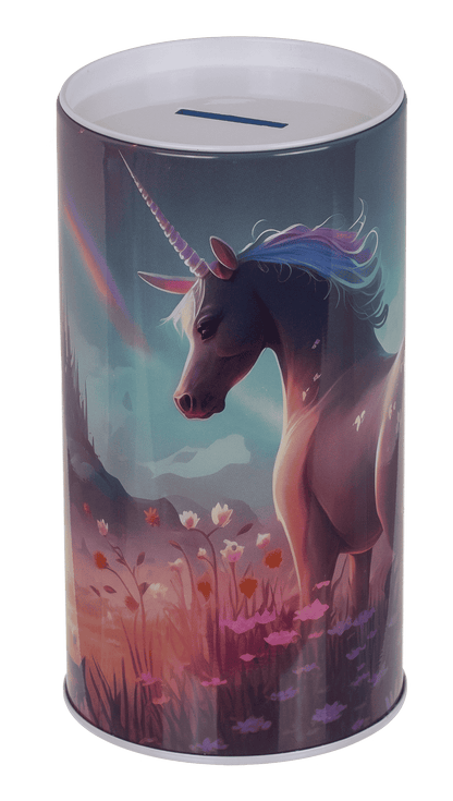 Argent bank avec son – licorne en métal – vue 2